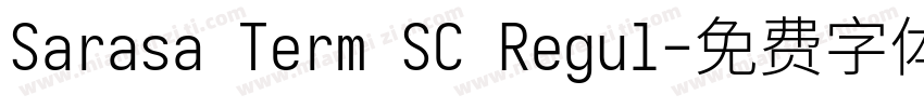 Sarasa Term SC Regul字体转换